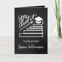 Studenten-hälsningskort. Du gjorde det typografi Kort