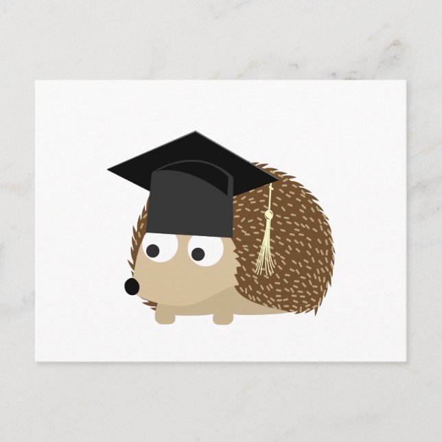 Studenten hedgehog meddelande vykort (Framsida)