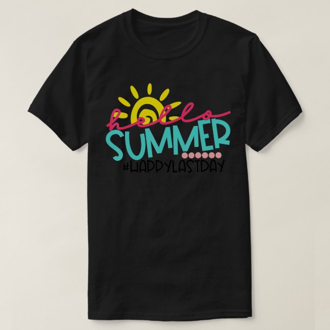 Studenten Hej, sommarstugan Lycklig, förra dagen,  T Shirt (Design framsida)