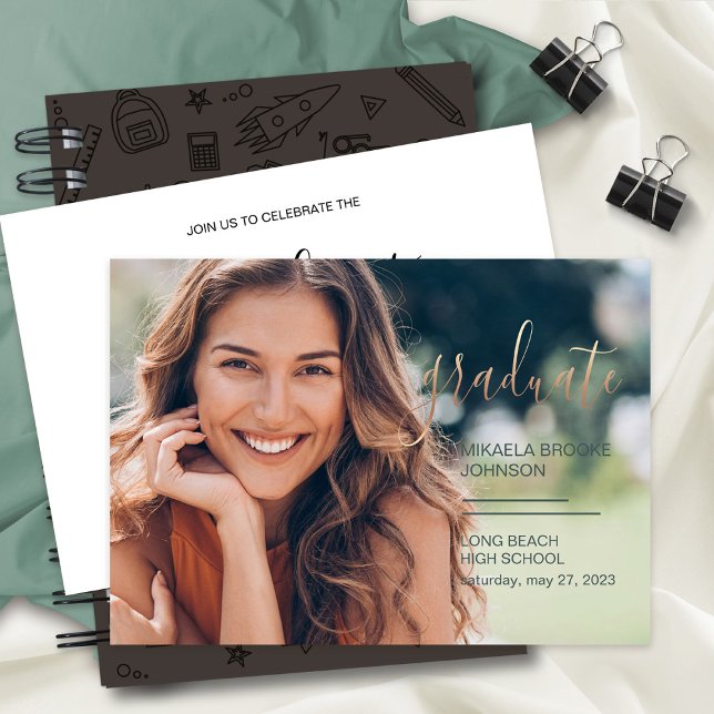 Studenten High School Photo Party Meddelande (Skapare uppladdad)