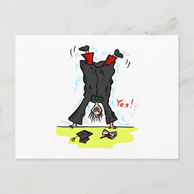 Studenten-hjul Meddelande Vykort (Framsida)