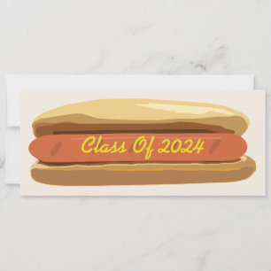 Studenten Hotdog med mansklarklass 2024 Inbjudningar