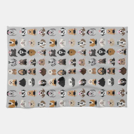 Studenten Hund Ansikte Kökshandduk