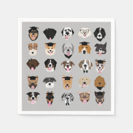 Studenten Hund Ansikte Pappersservett