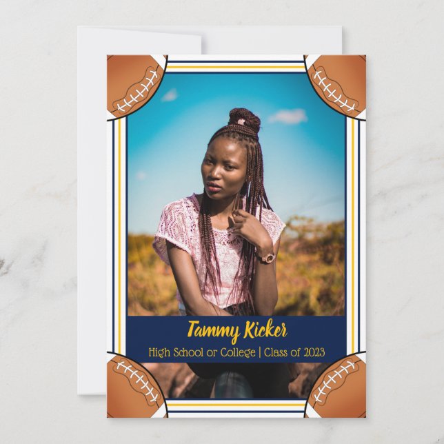 Studenten i fotboll för marinen och Guld Meddelande (Framsida)