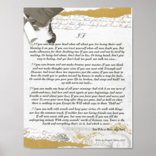 Studenten, IF Inspiring Dikt av Rudyard Kipling Poster