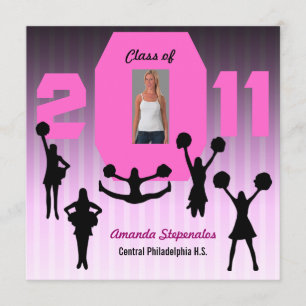 Studenten Inbjudan Cheerleader XCP194 Rosa