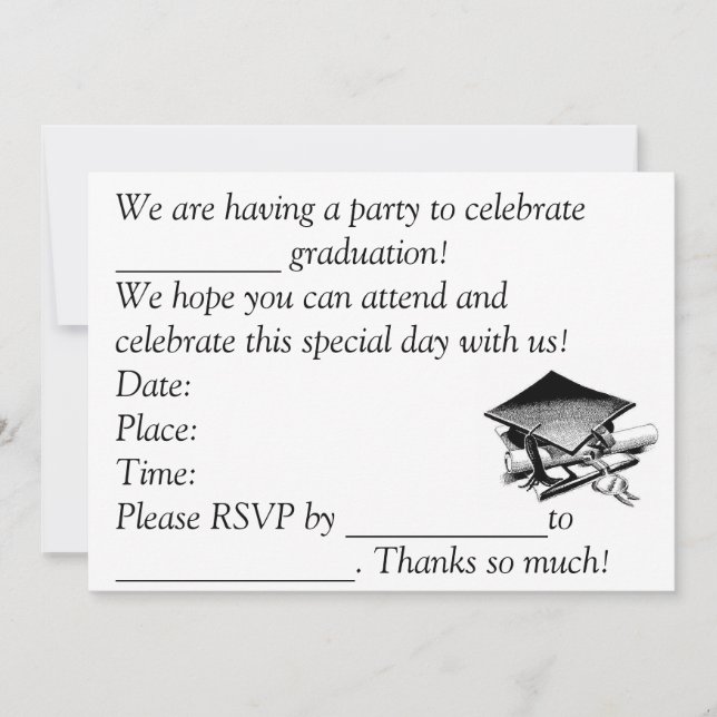 Studenten inbjudningskort (Framsida)