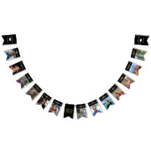 Studenten K till 12 Photo Black och Guld Bunting F