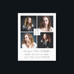 Studenten Keepsaké Modern Photo Collage Classic Canvastryck<br><div class="desc">Lägg dina skolminnen i visning med den här anpassningsbarna,  det moderna fotokollaget. I designen finns utrymme för 4 av dina graderingsfoton,  tillsammans med året i mitten. Ta med namn i student i skript för elegant,  namn i skolan och vad du åstadkommit. Använda de enkla mallar som du vill anpassa.</div>