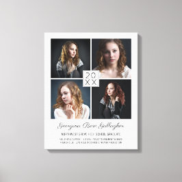 Studenten Keepsaké Modern Photo Collage Classic Canvastryck