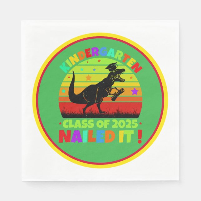 Studenten Kindergarten klass 2025 Pappersservett (Framsidan)