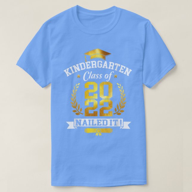 Studenten Kindergarten Klass klass 2022 Nail T Shirt (Design framsida)