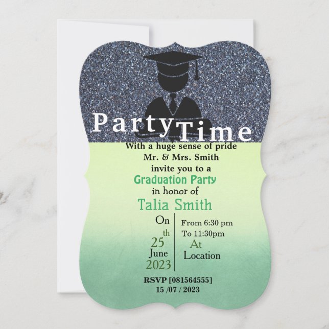 Studenten kiss inbjudningar (Framsida)