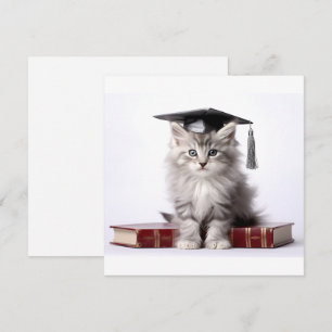 Studenten Kitten Julkort