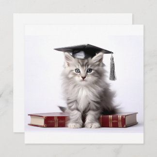 Studenten Kitten Julkort
