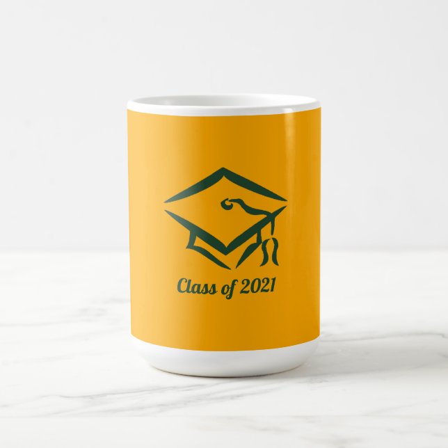 Studenten-klass 2021 GLDGRN Kaffemugg (Center)