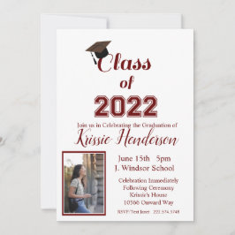 Studenten, klass 2023, fotoinbjudan inbjudningar