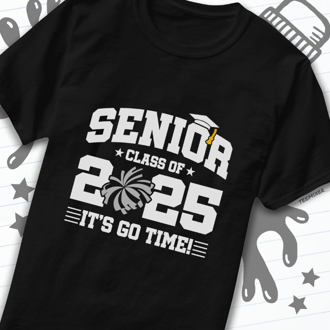 Studenten-klass 2025 CheerLeader Cheer Senior T Shirt (Skapare uppladdad)