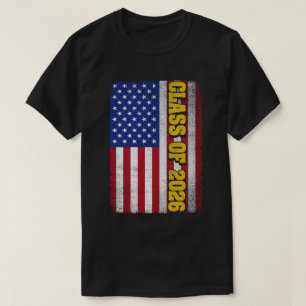 Studenten-klass 2026: USA:s högsta Flagga T Shirt