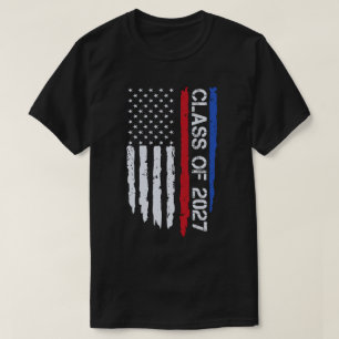 Studenten-klass 2027: USA:s högsta Flagga T Shirt