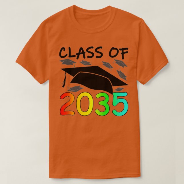 Studenten, klass 2035-handsutskrifter Utrymme PreK T Shirt (Design framsida)