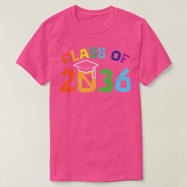 Studenten-klass 2036 - tillväxt med mig som ynklig t shirt (Design framsida)