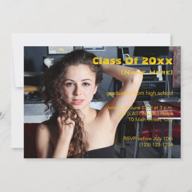 Studenten-klass 20xx inbjudningar (Framsida)