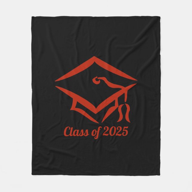 Studenten-klass för 2025 BLKBRD-anpassningsår Fleecefilt (Framsidan)