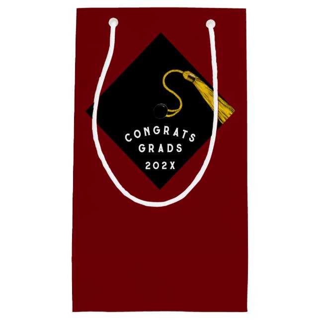 Studenten-klass för 2025 Gratulerar Small Gift-säc (Framsidan)