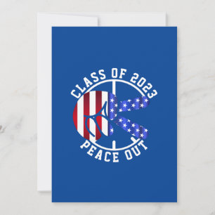 Studenten-klass för 2025 Student Blue Julkort