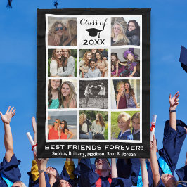 Studenten klass för 20XX Instagram Photo Collage Fleecefilt