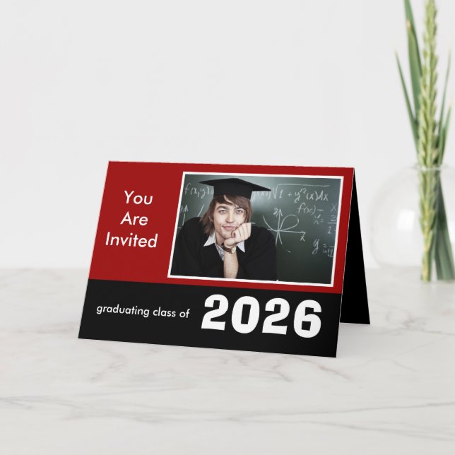 Studenten-klass för ändring till aktuellt år tack kort (Framsida)