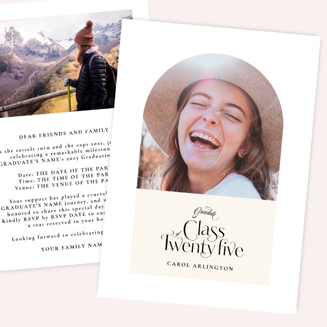 Studenten-klass för Anpassade i Eleganten 2025 Inbjudningar (Skapare uppladdad)