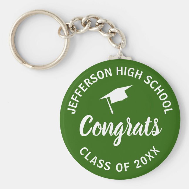 Studenten-klass för Anpassningsbar-tilläggsskola N Nyckelring (Framsidan)