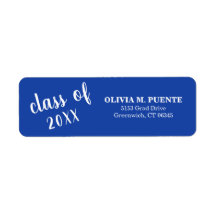 Studenten-klass för blå Returadress