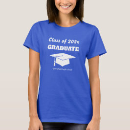Studenten, klassår Firande White Mortar Hat T Shirt