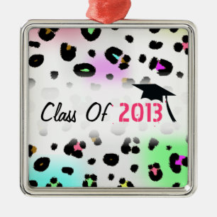 Studenten klassificerar av neonLeopard för 2013 Julgransprydnad Metall