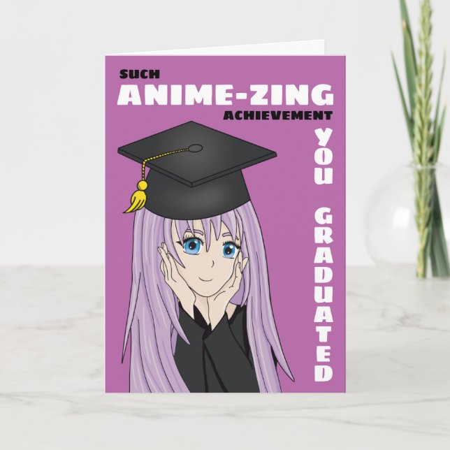 Studenten-kort för flicka, anime och manga kort (Framsida)
