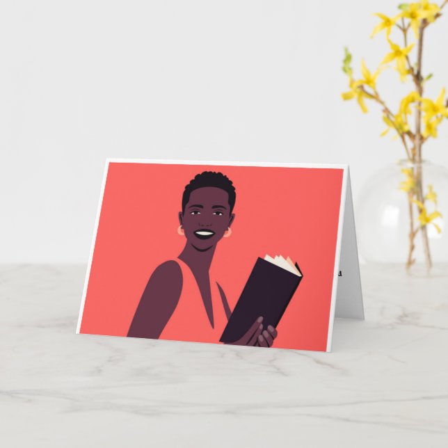 Studenten kort för syster (Gul blomma)