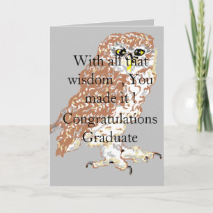 Studenten: Kortet Wise Uggla Kort