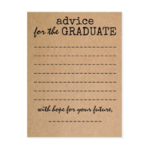 Studenten Kraft Advice Card