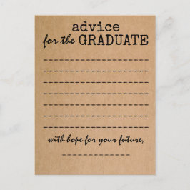 Studenten Kraft Advice Card Rådkort