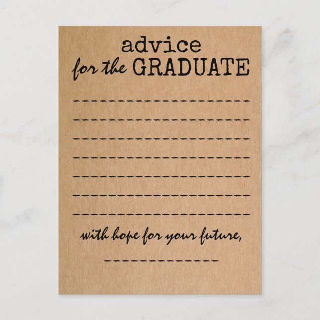 Studenten Kraft Advice Card Rådkort (Framsida)