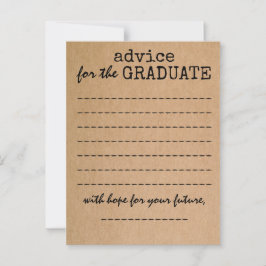 Studenten Kraft Advice Card Rådkort