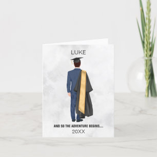 Studenten Leavers Gown & Cap Man Helgkort
