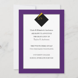 Studenten Lila Inbjudningar