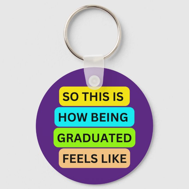 Studenten lila runt nyckelkedja SO_DENIS_HOW_B Nyckelring (Framsida)