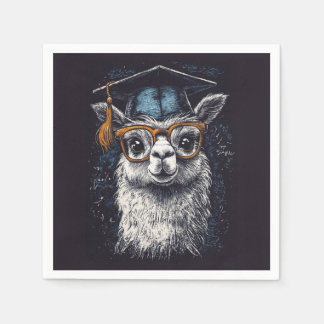 Studenten Llama Illustration Pappersservett