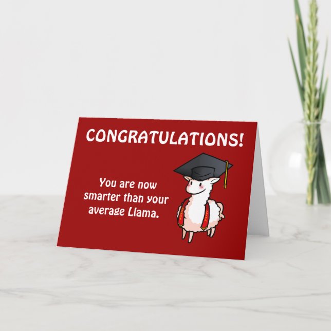 Studenten Llama Kort (Framsida)